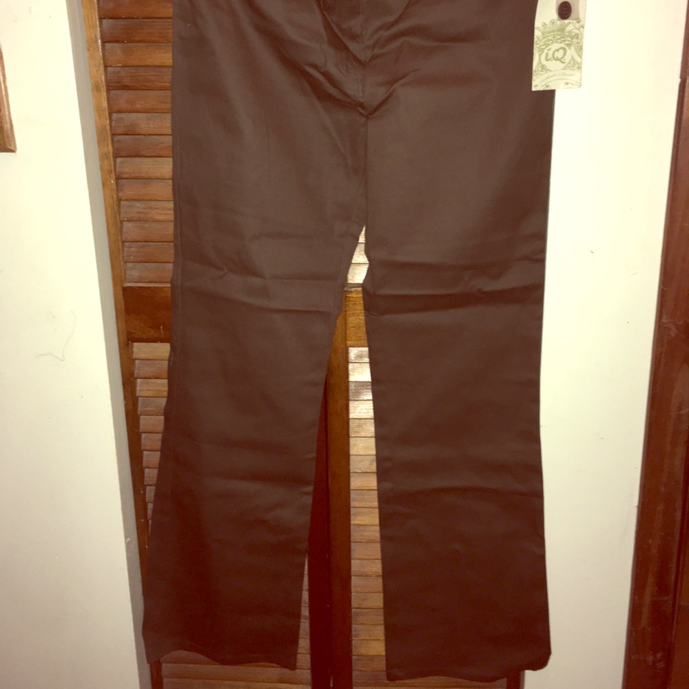 Brown Bootleg Pants